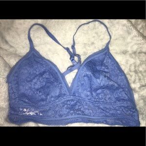 Blue lace bralette